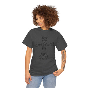 John 3:16 Logo 4 Unisex Heavy Cotton Tee