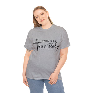 John 3:16 Logo 5 Unisex Heavy Cotton Tee