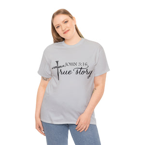 John 3:16 Logo 5 Unisex Heavy Cotton Tee