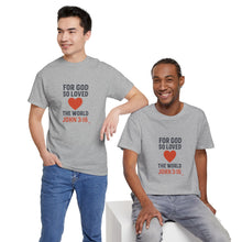 Load image into Gallery viewer, God&#39;s Love John 3:16 T-Shirt Faith-Based Apparel