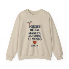 Load image into Gallery viewer, Spanish Faith-Inspired Unisex Crewneck Sweatshirt - Perfect for Gifts, Religious Events, Casual Wear, or Cozy Days!