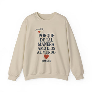 Spanish Faith-Inspired Unisex Crewneck Sweatshirt - Perfect for Gifts, Religious Events, Casual Wear, or Cozy Days!