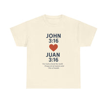 Load image into Gallery viewer, Faith-Inspired Unisex Cotton Tee, Perfect for Religious Celebrations, Gifts, Everyday Wear, Spiritual Connection, Bible Verse
