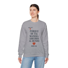 Load image into Gallery viewer, Spanish Faith-Inspired Unisex Crewneck Sweatshirt - Perfect for Gifts, Religious Events, Casual Wear, or Cozy Days!