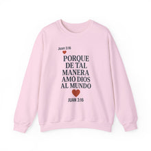 Load image into Gallery viewer, Spanish Faith-Inspired Unisex Crewneck Sweatshirt - Perfect for Gifts, Religious Events, Casual Wear, or Cozy Days!