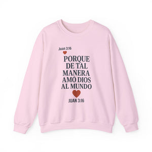 Spanish Faith-Inspired Unisex Crewneck Sweatshirt - Perfect for Gifts, Religious Events, Casual Wear, or Cozy Days!