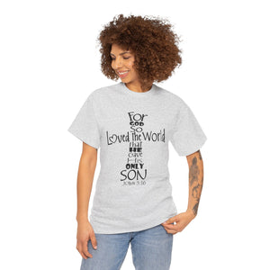 John 3:16 Logo 4 Unisex Heavy Cotton Tee