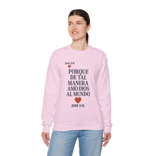 Load image into Gallery viewer, Spanish Faith-Inspired Unisex Crewneck Sweatshirt - Perfect for Gifts, Religious Events, Casual Wear, or Cozy Days!