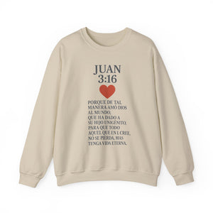 Spanish Christian Inspirational Crewneck Sweatshirt, Faith Gift, Bible Verse Apparel, Unisex Sweatshirt, Religious Clothing, Personalized Faith Wear