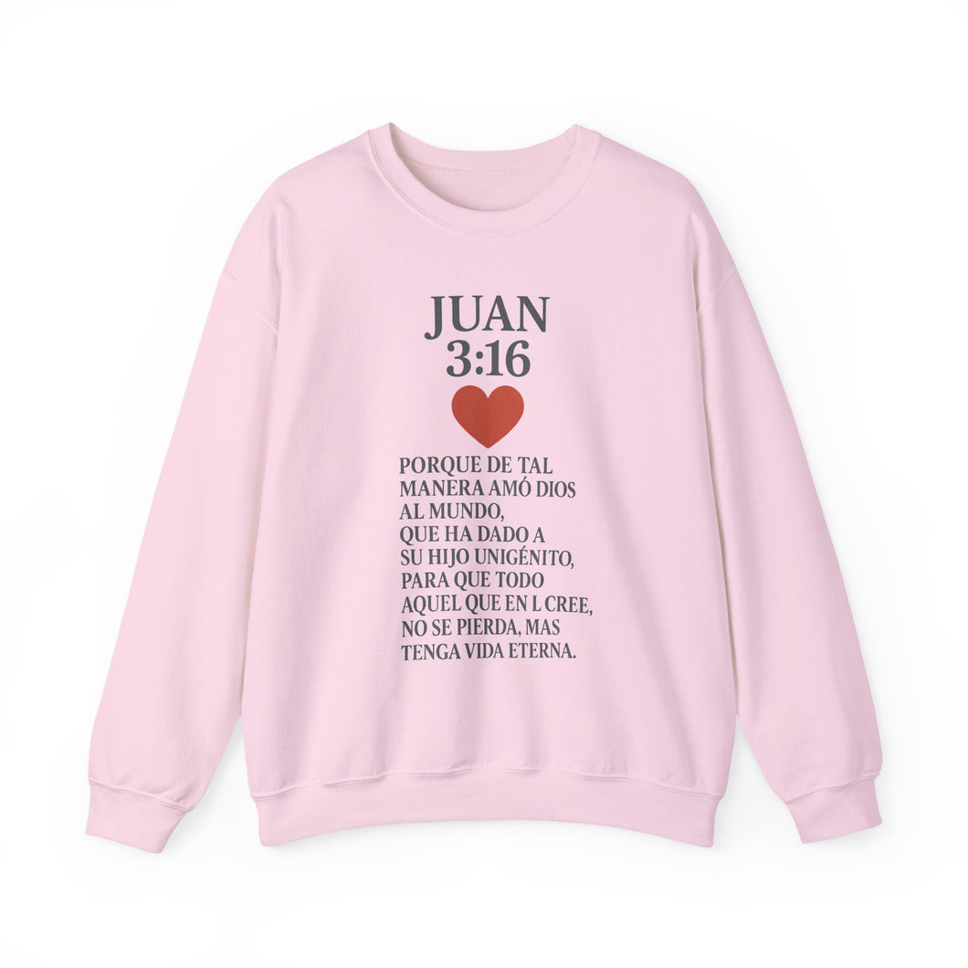 Spanish Christian Inspirational Crewneck Sweatshirt, Faith Gift, Bible Verse Apparel, Unisex Sweatshirt, Religious Clothing, Personalized Faith Wear