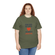 Load image into Gallery viewer, God&#39;s Love T-Shirt | Religious Tee | Faith-Based Apparel | Gift for Believers | Christian Message Shirt