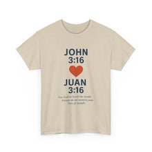 Load image into Gallery viewer, Faith-Inspired Unisex Cotton Tee, Perfect for Religious Celebrations, Gifts, Everyday Wear, Spiritual Connection, Bible Verse