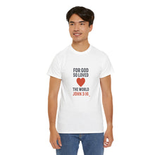 Load image into Gallery viewer, God&#39;s Love John 3:16 T-Shirt Faith-Based Apparel
