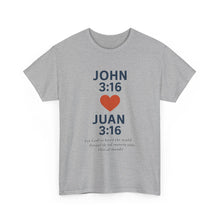 Load image into Gallery viewer, Faith-Inspired Unisex Cotton Tee, Perfect for Religious Celebrations, Gifts, Everyday Wear, Spiritual Connection, Bible Verse