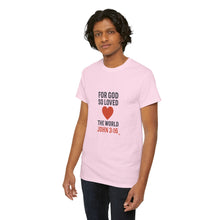 Load image into Gallery viewer, God&#39;s Love John 3:16 T-Shirt Faith-Based Apparel