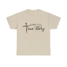 Load image into Gallery viewer, John 3:16 Logo 5 Unisex Heavy Cotton Tee