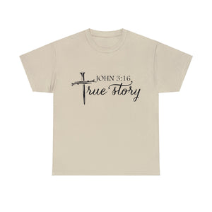 John 3:16 Logo 5 Unisex Heavy Cotton Tee