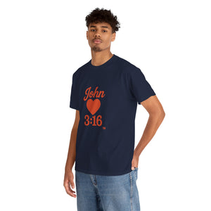 Christian Unisex Tee - John 3:16 T-Shirt Share Your Faith