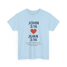 Load image into Gallery viewer, Faith-Inspired Unisex Cotton Tee, Perfect for Religious Celebrations, Gifts, Everyday Wear, Spiritual Connection, Bible Verse