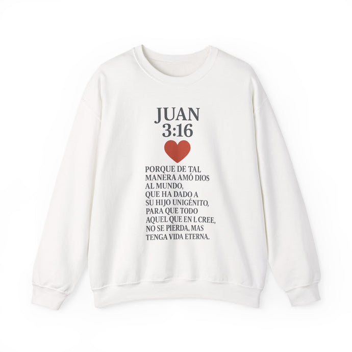 Spanish Christian Inspirational Crewneck Sweatshirt, Faith Gift, Bible Verse Apparel, Unisex Sweatshirt, Religious Clothing, Personalized Faith Wear