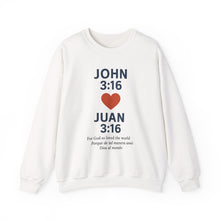 Load image into Gallery viewer, Spanish Faith-Inspired Couple Sweatshirt, Personalized Love Crewneck, Customized Gift for Him and Her, Cute Christian Apparel, Matching Couple [...]