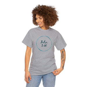 John 3:16 Logo 6 Unisex Heavy Cotton Tee