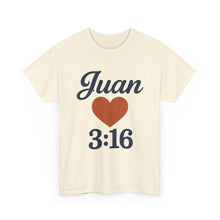 Load image into Gallery viewer, Heartfelt Unisex Tee, Casual Wear, Gift for Him, Christian Apparel, Valentine&#39;s Day T-Shirt, Faith-Based Fashion