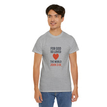 Load image into Gallery viewer, God&#39;s Love John 3:16 T-Shirt Faith-Based Apparel