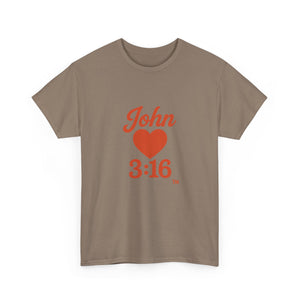 Christian Unisex Tee - John 3:16 T-Shirt Share Your Faith