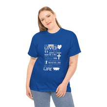 Load image into Gallery viewer, John 3:16 Logo 1 Unisex Heavy Cotton Tee