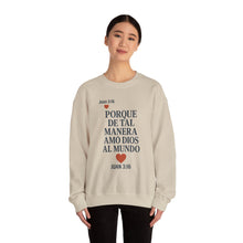 Load image into Gallery viewer, Spanish Faith-Inspired Unisex Crewneck Sweatshirt - Perfect for Gifts, Religious Events, Casual Wear, or Cozy Days!