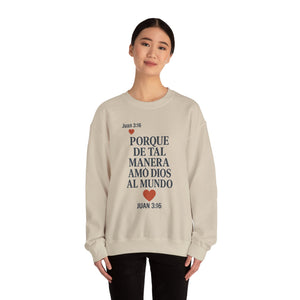 Spanish Faith-Inspired Unisex Crewneck Sweatshirt - Perfect for Gifts, Religious Events, Casual Wear, or Cozy Days!