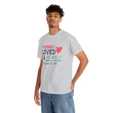 Load image into Gallery viewer, John 3:16  Logo 2 Unisex Heavy Cotton Tee