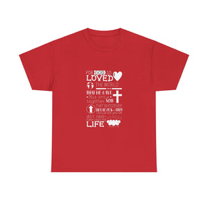 John 3:16 Logo 1 Unisex Heavy Cotton Tee