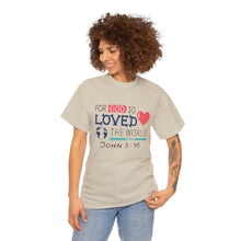 Load image into Gallery viewer, John 3:16  Logo 2 Unisex Heavy Cotton Tee