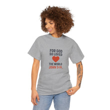 Load image into Gallery viewer, God&#39;s Love John 3:16 T-Shirt Faith-Based Apparel