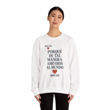 Load image into Gallery viewer, Spanish Faith-Inspired Unisex Crewneck Sweatshirt - Perfect for Gifts, Religious Events, Casual Wear, or Cozy Days!