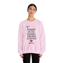 Load image into Gallery viewer, Spanish Faith-Inspired Unisex Crewneck Sweatshirt - Perfect for Gifts, Religious Events, Casual Wear, or Cozy Days!