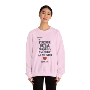 Spanish Faith-Inspired Unisex Crewneck Sweatshirt - Perfect for Gifts, Religious Events, Casual Wear, or Cozy Days!