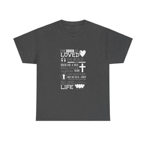 John 3:16 Logo 1 Unisex Heavy Cotton Tee