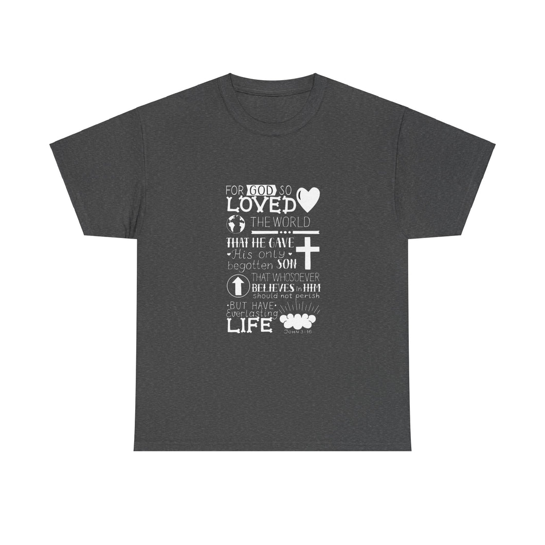 John 3:16 Logo 1 Unisex Heavy Cotton Tee