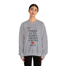 Load image into Gallery viewer, Spanish Faith-Inspired Unisex Crewneck Sweatshirt - Perfect for Gifts, Religious Events, Casual Wear, or Cozy Days!