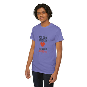God's Love John 3:16 T-Shirt Faith-Based Apparel