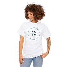 Load image into Gallery viewer, John 3:16 Logo 6 Unisex Heavy Cotton Tee