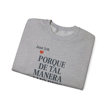 Load image into Gallery viewer, Spanish Faith-Inspired Unisex Crewneck Sweatshirt - Perfect for Gifts, Religious Events, Casual Wear, or Cozy Days!