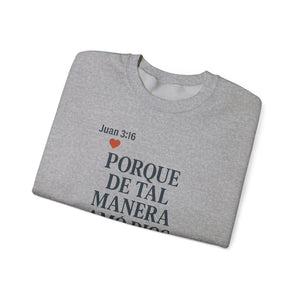 Spanish Faith-Inspired Unisex Crewneck Sweatshirt - Perfect for Gifts, Religious Events, Casual Wear, or Cozy Days!