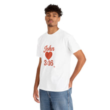 Load image into Gallery viewer, Christian Unisex Tee - John 3:16 T-Shirt Share Your Faith