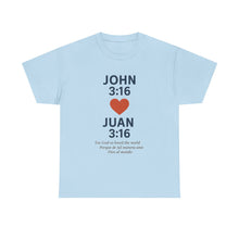 Load image into Gallery viewer, Faith-Inspired Unisex Cotton Tee, Perfect for Religious Celebrations, Gifts, Everyday Wear, Spiritual Connection, Bible Verse