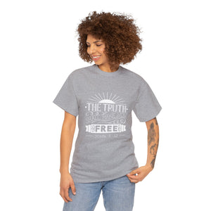 John 8:32 Logo 3 Unisex Heavy Cotton Tee