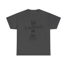 Load image into Gallery viewer, John 3:16 Logo 4 Unisex Heavy Cotton Tee